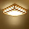 Japanische Deckenleuchte Tatami Lampe Holz LED Schlafzimmer Wohnzimmer Lampe Massivholz Deckenlampe Lampen Licht Deckenleuchten Lamp Protokolle Deckenlampen Umweltfreundliche Beleuchtung Dimmbare