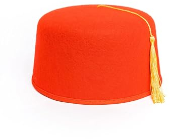 Deiters Hut Fez rot mit goldener Quaste