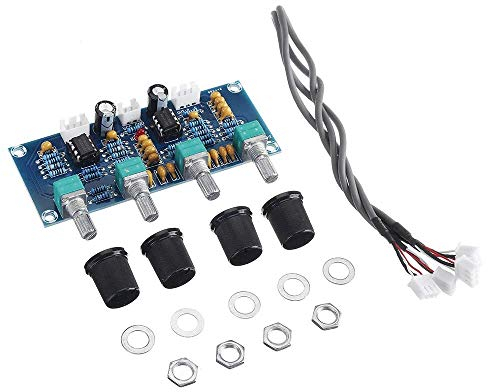 DollaTek XH-A901 ne5532 preamplificatore preamplificatore per scheda tono con regolazione del volume dei bassi acuti controller del tono del preamplificatore per scheda dell'amplificatore