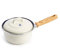 BK Indigo Holländisches Erbe Emaillierter Kochtopf mit Deckel mit PFAS-Freier Keramik-Antihaftbeschichtung, 16 cm/1,2 Liter, Induktion, Spülmaschinenfest, Backofenfest, Crème