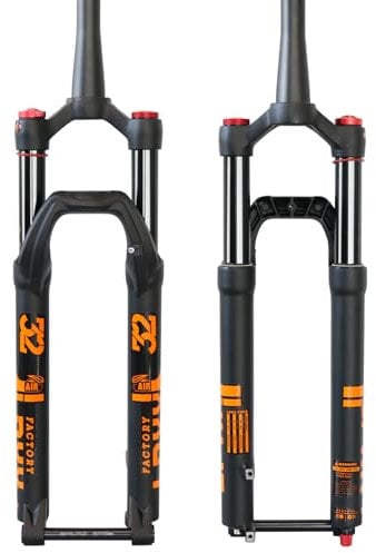 ZTZ【UK STOCK MTB Forks Mountain Bike Suspension Fork 27.5 29 Inch Thru Axle 15mm MTB Air Suspension Fork, Travel 140mm Rebound Adjust 28.6mm Tapered Tube Manual Lockout Aluminum Alloy Black, 29