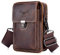 UBORSE Gürteltasche Leder Herren Hüfttasche mit Gürtelschlaufe Handytasche mit Geldbörse Vintage Kleine Umhängetasche Schultertasche Vertikale Handyhülle Geldbeutel 7 Zoll Braun
