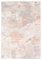 Carpeto Rugs Abstraktes Vintage Teppich - Kurzflor - Weich Teppich für Wohnzimmer, Schlafzimmer, Esszimmer - ÖKO-TEX Wohnzimmerteppich - Teppiche - Creme Lachsfarben - 140 x 200 cm