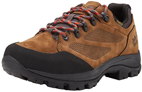 Jack Wolfskin Herren Rebellion Texapore Low M Walking-Schuh, Brown/Phantom, 44/44.5 EU