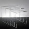 Slato DREI Couchtische, modernes Design aus Acryl, transparent, Victoria
