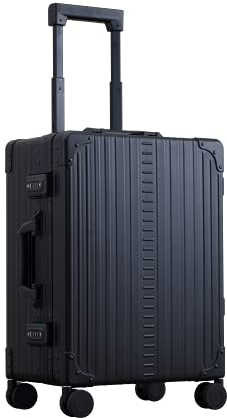 Aleon 53,3 cm Aluminium-Handgepäck mit passendem Hartschalengepäck, onyx, One_Size, Classic