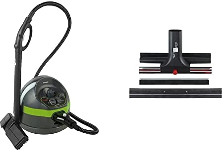 Polti Vaporetto Classic 65 nettoyeur vapeur, 4 bar, tue et élimine 99,99%* des virus, germes et bactéries & lave vitres compatible Vaporetto