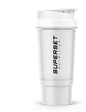 SUPERSET NUTRITION - Shaker (500ml) Shaker & Trinkflaschen - Shaker mit Fach