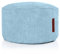 Green Bean Pouf-Kissen 45x25cm mit EPS-Perlen Füllung & Cordstoff Bodenkissen Liegekissen Sitzkissen Sitzhocker Sessel Kinder Erwachsene Stoff Hocker Ablage Hellblau