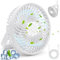 COZII Ventilatore da Tavolo, Ventilatore da Campeggio, Ventilatore USB con Luce LED Ventilatore Portatileda Tenda Ricaricabile e Funzione timer, Adatto per il Campeggio all'aperto e l'ufficio