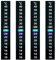 Jagowa Termometro Adesivo LCD 4 Pz 10-40 ℃ Adesivo Misura Acquario Serbatoio Pesce Fermentazione Temperatura Controllo