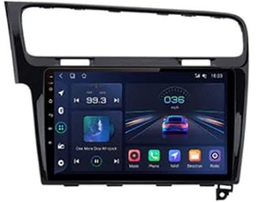 ESTOCK1 Car Tablet Android Compatibile Per Wolkswagen Golf 7 4 Gb di ram 64 Gb di rom 10 pollici GPS autoradio navigatore WI-FI Bluetooth CarPlay Nero