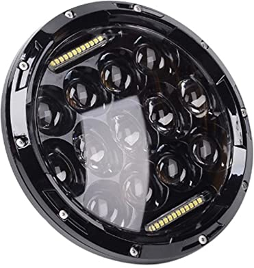 Abdeckung für Nebelscheinwerfer 2pc 75W 7 Zoll Scheinwerfer H4 DRL Für Niva Lada 4x4 Offroad Jeep Wrangler JK UAZ Hunter Hummer Beetle Classic Car Zubehör