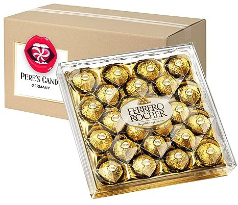 Pere's Candy Bundle für Ferrero Rocher Geschenkbox 300g Nuss-Pralinen + Pere's Candy Notepad
