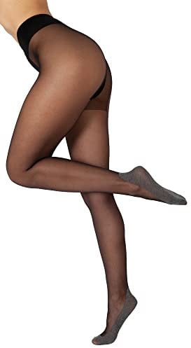 BANANALU Footies Feinstrumpfhose mit Söckchen 20 Den Komfortbund Footies Style 20 Nero XL