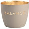 Windlicht Madras Balance Eisen Höhe 8,5 cm flannel Gold