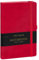 NOTIQUE Notizbuch Liniert, Hardcover Notizbuch, Notizheft, Journal, Tagebuch mit Gummiband und Stifthalter 13x21cm, 192 Seiten (Rot, Liniert)
