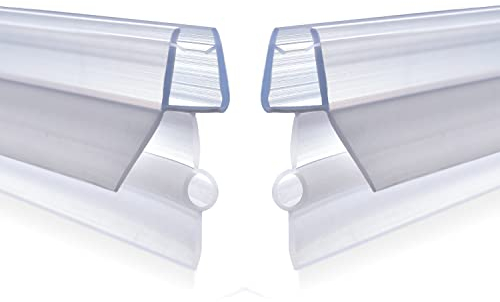 ITTISO Joint d'étanchéité de porte de douche 2 x 100 cm pour 4 mm/5 mm/6 mm d'épaisseur de verre Joint d'étanchéité pour porte de douche jusqu'à 20 mm