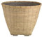 MACABANE Hans - Pot de Fleur Rond 60x60cm en Bambou Naturel