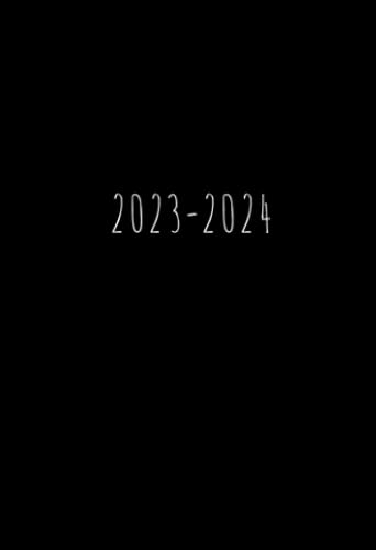 2023 – 2024: Ab September 2023 bis August 2024 | A6 Kalender Mini Planer | 1 Woche auf 2 Seiten Wochenplaner | Terminplaner Schwarz | Kalenderbuch ... Jahresplaner | Wochenkalender Buchkalender