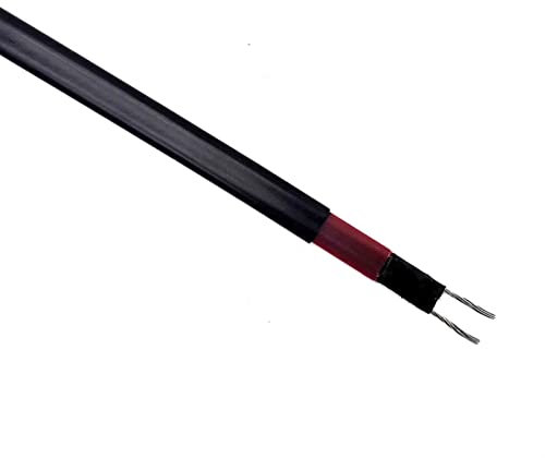 MIBSH Pfeife Haus 1 bis 20 Meter Begleitheizungskabel for Frostschutz, 12 V, 24 V, 36 V, 48 V DC, selbstregulierendes Niederspannungs-Heizkabel Boden Elektronik (Color : 24V, Size : 10 Meters)