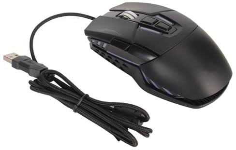 DAUZ Souris Filaire, Optique 4 DPI Réglables en Forme de Voiture de Sport, Souris Ergonomique pour Ordinateur, Chambre à Coucher, Bureau (Black)