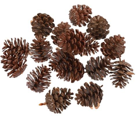 HOMSFOU 30st Kiefernzapfenimitat Aus Kunststoff Weihnachten DIY Handwerk Tannenzapfen Danksagung Tannenzapfen Hängende Tannenzapfen Feiertagsbaum Tannenzapfen Plastik Künstlich Zubehör
