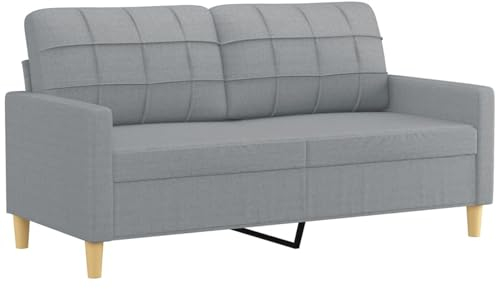 Tidyard 2-Sitzer-Sofa 2er Gästesofa Gästebett Sofabett mit Armlehne Polstersofa Schlafsofa Bettsofa Schlafcouch Bettcouch Stoffsofa 158 x 77 x 80 cm (B x T x H) für Wohnzimmer/Schlafzimmer/Büro Stoff