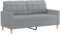 Tidyard 2-Sitzer-Sofa 2er Gästesofa Gästebett Sofabett mit Armlehne Polstersofa Schlafsofa Bettsofa Schlafcouch Bettcouch Stoffsofa 158 x 77 x 80 cm (B x T x H) für Wohnzimmer/Schlafzimmer/Büro Stoff