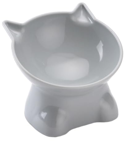 Futternapf Erhöht - Anti Erbrechen Fressnapf Katze mit 15° Neigung Design Katzennapf Katzenfutter Napf Welpe Futternäpfe Katzen Futternapf (Blau)