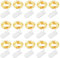 BROTOU 15 Pack LED Lichterkette Batterie, 2M/20 Mini LED Lichterkette Innen Außen DIY Kleine Micro Lichterketten mit Batterie Wasserdicht für Weihnachten, Schlafzimmer, Party (Warmes Gelb)
