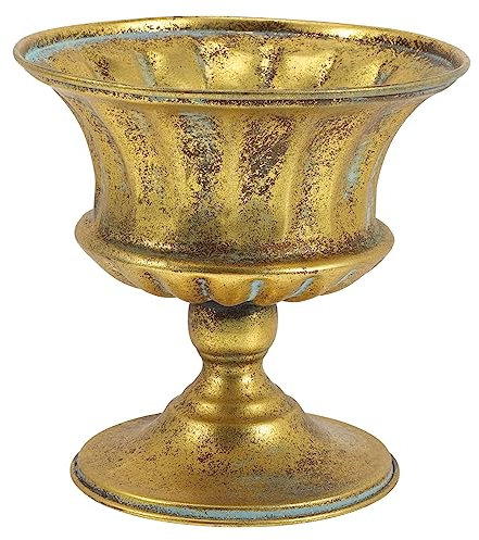 BESPORTBLE Vintage Iron Planter Urn Pot European Retro Flowerpot Garden Accessories