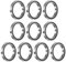 sourcing map 10 Stück 6704-2RS Rillenkugellager, Chromstahl Doppelgummi abgedichtetes Lager 20mm x 27mm x 4mm
