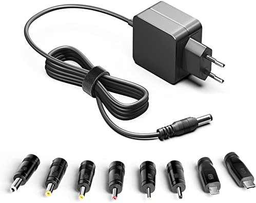 HKY 5.25V 3A Alimentation, Transformateur Universel AC DC avec 8 Prises pour GL.iNet GL-MT3000 Portable Routeur WiFi 6 WiFi AX3000 GL.iNet GL-SFT1200 GL.iNet USB AXT1800