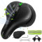 LUZOON Fahrradsattel - Gel Fahrradsitz - Ergonomisch - Tourensattel mit wasserdichter Abdeckung - Atmungsaktiver MTB Sattel für Herren & Damen