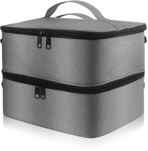 WIYETY Borsa Organizer per Smalti: Unghie Borsa Porta Smalto a Doppio Strato, Portatile Organizer per Unghie, Borsa Porta Smalti, Doppio Strato Valigetta per Unghie per Unghie e Accessori per Smalto