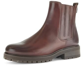 Gabor Damen Chelsea Boots, Frauen Stiefeletten,Komfortable Mehrweite (H),Schlupfstiefel,flach,Stiefel,Bootee,Sattel/EF (Micro),38.5 EU / 5.5 UK
