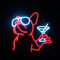 LED-Neonschild mit französischer Bulldogge, Cocktail-Neonschild, Bulldogge, Wein-LED-Schild, Haustier-Tierzimmer-Wanddekoration, Kinderzimmer, Spielzimmer, Wandkunst, Geschenk, Geschenk für Kinder,