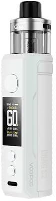 DRAG S2 - VOOPOO Drag S2 Kit 60W Vape 2500mAh Akku 5ml PNP-X Pod (PNP X 0,2Ω + PNP X 0,3Ω Spule) DTL E-Zigaretten-Verdampfer - Ohne Nikotin (Pearl white)