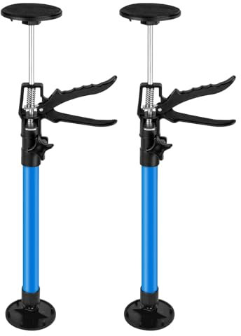 Guolich 2 x Varilla Telescó de Soporte Rápido,Techo Tensor Puntal de Expansión Telescópico Soporte,Puntal Telescó Pico de Marco con Capacidad de 30 kg