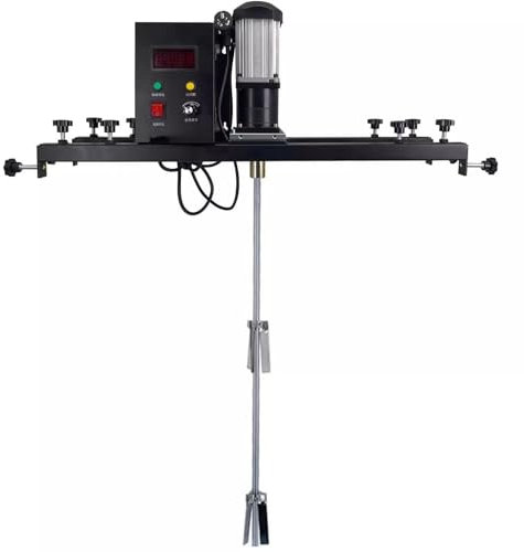 HSOYGE Elektrischer Farbmischer, kommerzielle IBC-Farbrührmaschine, 980 W elektrische Tankmischmaschine mit Halterung, Farbmischgerät für Tintenlöserrührer (A)