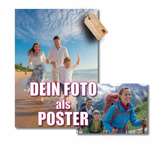 Lineo® Personalisiertes Fotoposter - Hochwertiger Foto-Druck auf Premium-Papier - Individuelles Wandbild in verschiedenen Größen - Dekoration (Brilliant Fotodruck, 21x30cm, Ungerahmt)