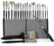HOTUT Art Paint Brushes Set, 25pcs Acrylic Paint Brush Set with Cloth Roll, Professional Synthetic Acrylic Paint Brushes, Paint Brishes for Oil Watercolor Gouache Oil for Artists and Beginners