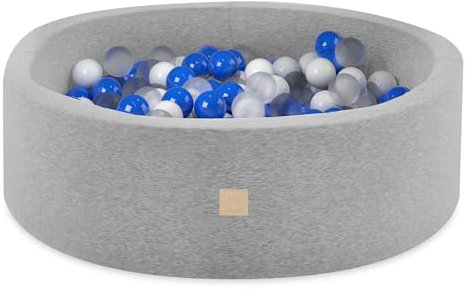 MISIOO Piscine à balles intelligente - Pour chambre d'enfant - 200 balles - Jouet - Lavable en machine - Certifié Öko-Tex - 90 x 30 cm