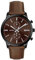 BUREI Uhren Herren Chronograph Japanisches Quarz wasserdichte Armbanduhr Herren Lederarmband Business Casual Sport Datum Uhr für Männer (schwarz braun)