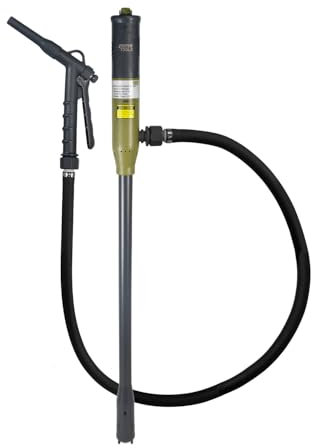 KONA TOOLS Portable Fuel Transfer Pump w/Rubber Hose KTEP01MRUSB – Battery & USB-C Powered | Safety Nozzle, Heavy Duty 4.3ft Hose | Transfers Gas, Diesel, DEF, Water | Fits 3–20 Gallon Barrels
