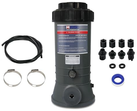 MAYGO CL220 - Clorador automático de piscina fuera de línea de repuesto Hayward CL220, clorador automático para piscina fuera de línea tanto para piscina cubierta como sobre el suelo (9 libras)