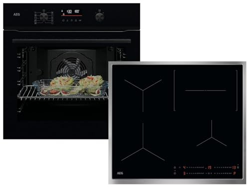 AEG Set Backofen BP3100B + Induktionskochfeld OIO64C00XB