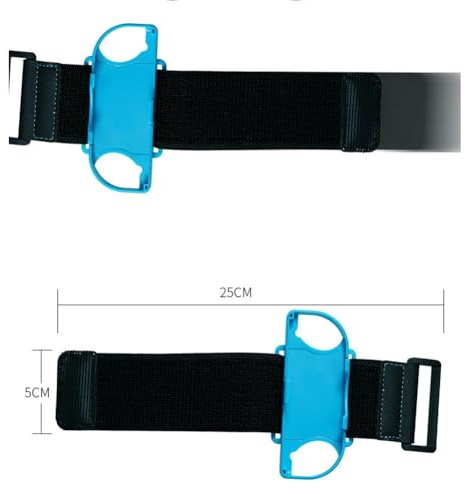 Helilyco Switch Dance Armband 2er-Pack, ABS Bewegungsmelder Strap Just Dance 2025 Zumba Burn It Up für Ring Adventure, Verstellbares Fitness Spiel Zubehör Erwachsene, für Rot und Blau