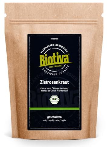 Zistrosenkraut Bio 250g Cistus Incanus - hochwertigste Bio-Qualität - Vorratspackung - Abgefüllt und kontrolliert in Deutschland - Biotiva
